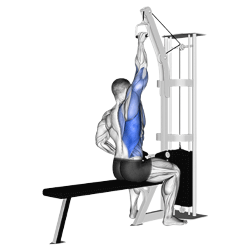 Single Arm Lat Pulldown Starting Motion